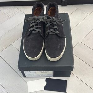Rag & Bone Gray Suede High-Top Rag & Bone Tennis Shoes In Box